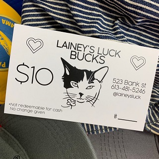 $10 in Lainey's Bucks - a gift certificate for use in store