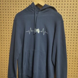 navy nintendo hoodie