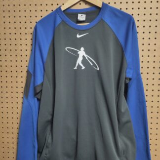 nike k.g. jr. swingman hoodies blue and navy crew neck